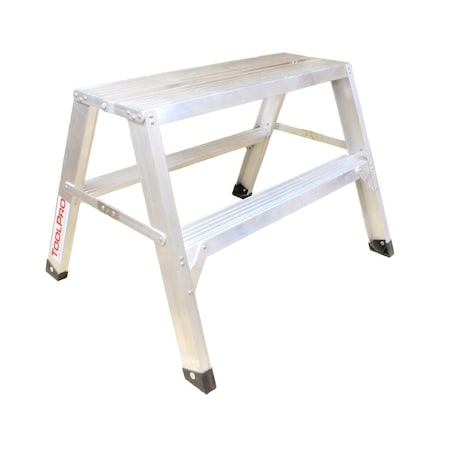 Toolpro 2 ft. Aluminum Flat-Top Sawhorse Ladder TP20322